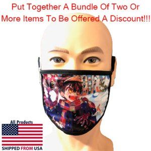 Washable Kid's Anime Face Mask #1